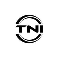 tni logo ontwerp, inspiratie voor een uniek identiteit. modern elegantie en creatief ontwerp. watermerk uw succes met de opvallend deze logo. vector