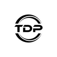 tdp logo ontwerp, inspiratie voor een uniek identiteit. modern elegantie en creatief ontwerp. watermerk uw succes met de opvallend deze logo. vector