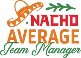 nacho gemiddelde ploeg vector