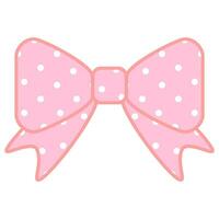 pastel roze boog illustratie met wit polka dots vector