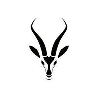 gazelle hoofd vector logo