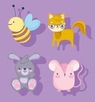 kleine dieren set vector