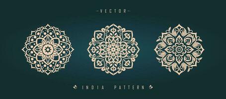 Indisch traditioneel patroon Aziatisch patroon vector