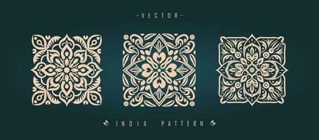 Indisch traditioneel patroon Aziatisch patroon vector