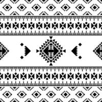 tribal achtergrond ontwerp met abstract meetkundig vormen. naadloos etnisch patroon. volk ornament ontwerp voor textiel sjabloon en ornament. zwart en wit kleuren. vector