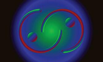 3d vloeistof levendig hellingen abstract cirkel ronde vormen en helling kleuren achtergrond vector