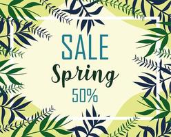 lente uitverkoop aanbieding sale vector