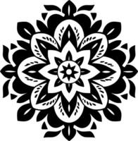 mandala - minimalistische en vlak logo - vector illustratie