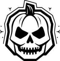 hallowe'en - minimalistische en vlak logo - vector illustratie