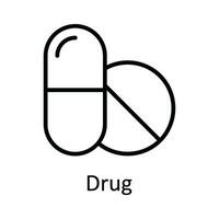 drug vector schets icoon ontwerp illustratie. medisch en Gezondheid symbool Aan wit achtergrond eps 10 het dossier