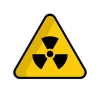 radioactief teken. nucleair icoon. vector. vector