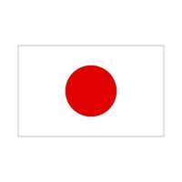 gemakkelijk Japans vlag icoon. Japan vlag icoon. vector. vector