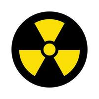 radioactief risico symbool. nucleair icoon. vector. vector