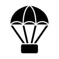 parachute vector glyph icoon voor persoonlijk en reclame gebruiken.