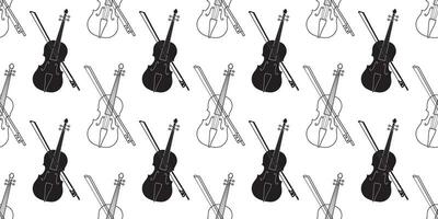zwart wit viool naadloos patroon vector