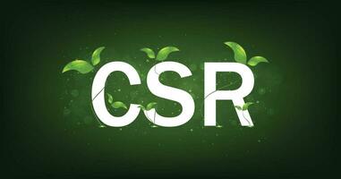 csr symbool concept ontwerp. vector