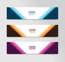 vector abstracte banner ontwerp websjabloon