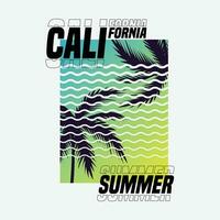 zomer Californië strand illustratie typografie. perfect voor t overhemd ontwerp vector