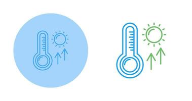 hoog temperaturen vector icoon