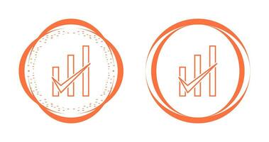 gecontroleerd bar diagram vector icoon