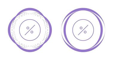 percentage symbool vector icoon