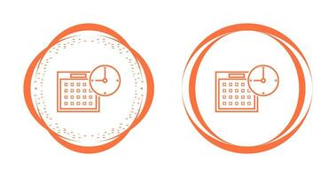 tijd planning vector icoon