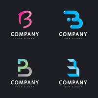 eerste letter b logo ontwerpsjabloon vector