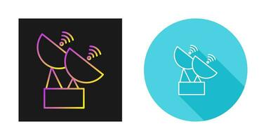 twee satellieten vector icoon