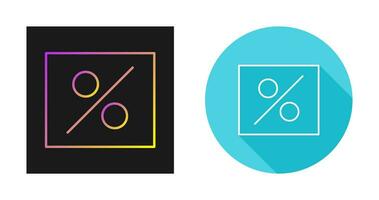 percentage vector icoon