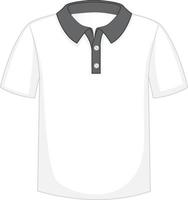 voorkant van basic poloshirt geïsoleerd vector