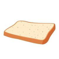 cartoon vector illustratie geïsoleerde object heerlijk meel eten bakkerij brood volkoren toast
