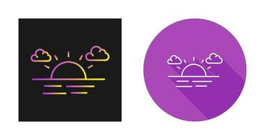 zonsondergang vector pictogram