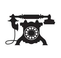 retro telefoon vintage oude techniek vector