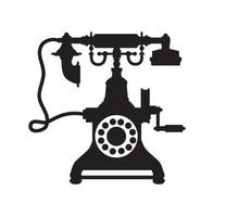 retro telefoon vintage oude techniek vector