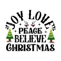 vreugde liefde vrede van mening zijn kerst vector