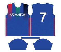 afghaansthan krekel team sport- kind ontwerp of afghaansthan krekel Jersey ontwerp vector