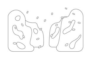 sneeuwstorm monochroom vlak vector voorwerp. groot sneeuwjacht. hoog muren van sneeuw. bewerkbare zwart en wit dun lijn icoon. gemakkelijk tekenfilm klem kunst plek illustratie voor web grafisch ontwerp