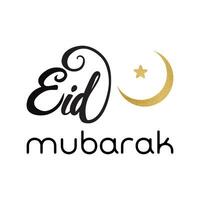 creatief vector halve maan maan met hangende sterren voor heilig maand van moslim gemeenschap, eid mubarak viering gemaakt in goud sprankelend stijl. banier, kaart, logo, afdrukken, symbool, teken ontwerp illustratie