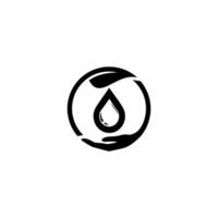 natuur water logo sjabloon, zuiver water logo ontwerpen vector. geïsoleerd in wit achtergrond vector