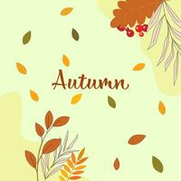 herfst. abstract achtergrond Aan herfst thema, herfst, boom bladeren vector