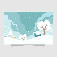 winter achtergrond vector illustratie