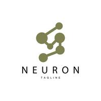 neuron logo, CEL dna netwerk vector, en deeltje technologie, gemakkelijk illustratie sjabloon ontwerp vector