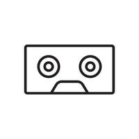cassette pictogram vector