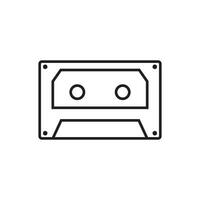 cassette pictogram vector