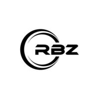 rbz logo ontwerp, inspiratie voor een uniek identiteit. modern elegantie en creatief ontwerp. watermerk uw succes met de opvallend deze logo. vector