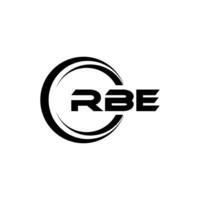 rbe logo ontwerp, inspiratie voor een uniek identiteit. modern elegantie en creatief ontwerp. watermerk uw succes met de opvallend deze logo. vector