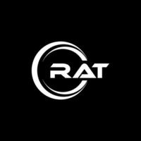 Rat logo ontwerp, inspiratie voor een uniek identiteit. modern elegantie en creatief ontwerp. watermerk uw succes met de opvallend deze logo. vector