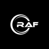 raf logo ontwerp, inspiratie voor een uniek identiteit. modern elegantie en creatief ontwerp. watermerk uw succes met de opvallend deze logo. vector