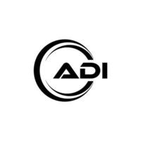 adi logo ontwerp, inspiratie voor een uniek identiteit. modern elegantie en creatief ontwerp. watermerk uw succes met de opvallend deze logo. vector