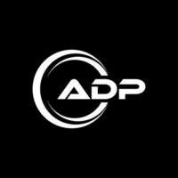 adp logo ontwerp, inspiratie voor een uniek identiteit. modern elegantie en creatief ontwerp. watermerk uw succes met de opvallend deze logo. vector